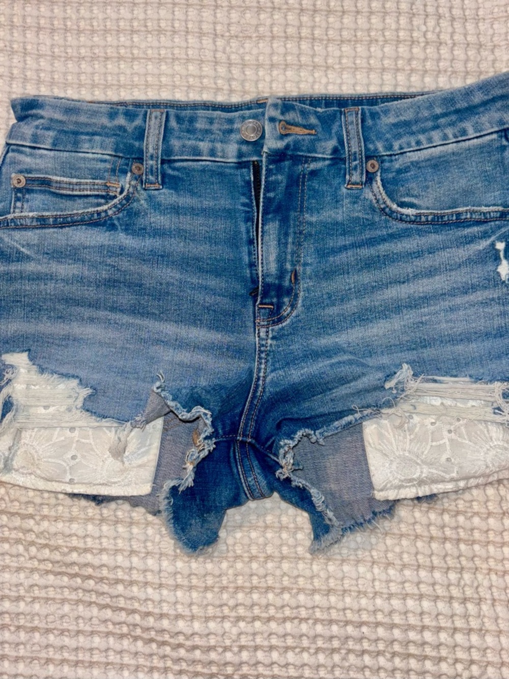 American Eagle Outfitters Light Blue Denim Shorts